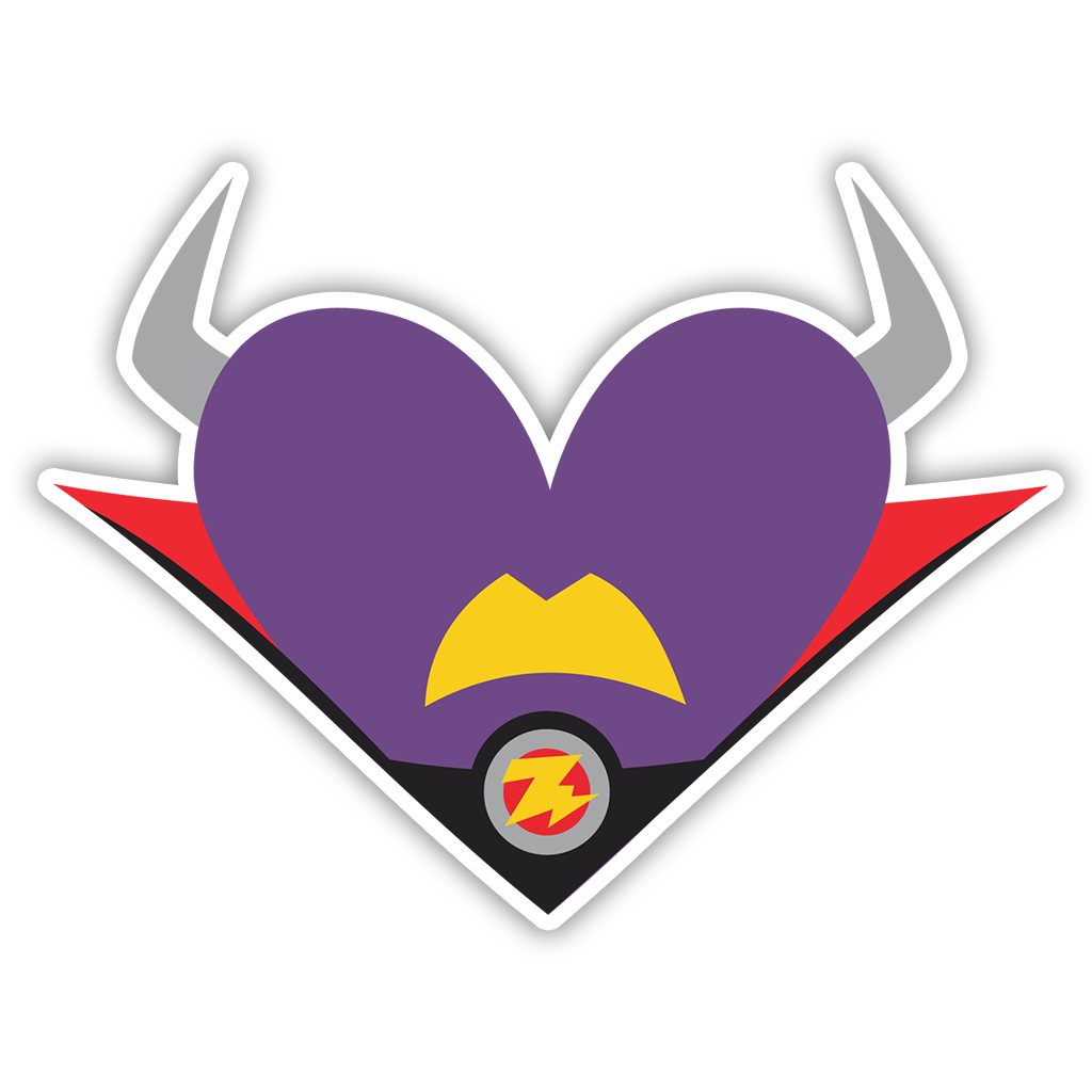 Toy Story 2 Zurg Heart Die Cut Sticker (3660)