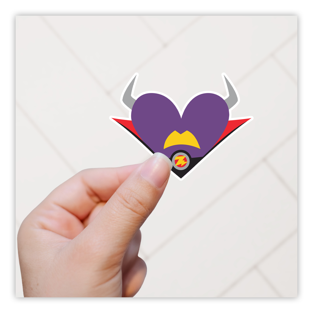 Toy Story 2 Zurg Heart Die Cut Sticker (3660)