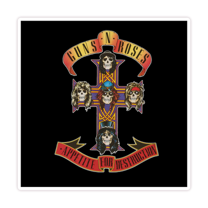 Guns N Roses Apatite For Destruction Die Cut Sticker (367)