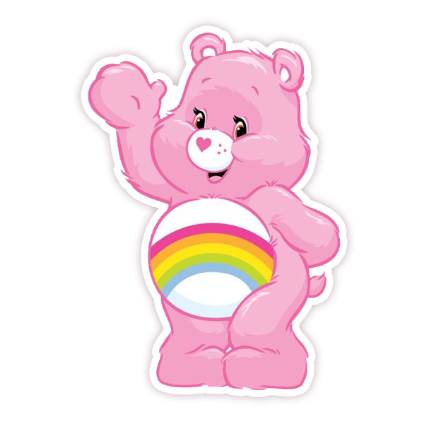 Cheer Bear Care Bear Die Cut Sticker (37)