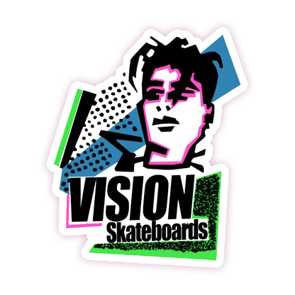 Gonz Face Vision Skateboards Die Cut Sticker (373)