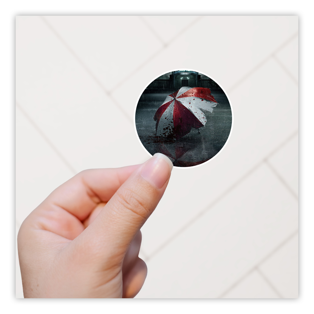 Resident Evil Umbrella Co Umbrella Die Cut Sticker (3740)