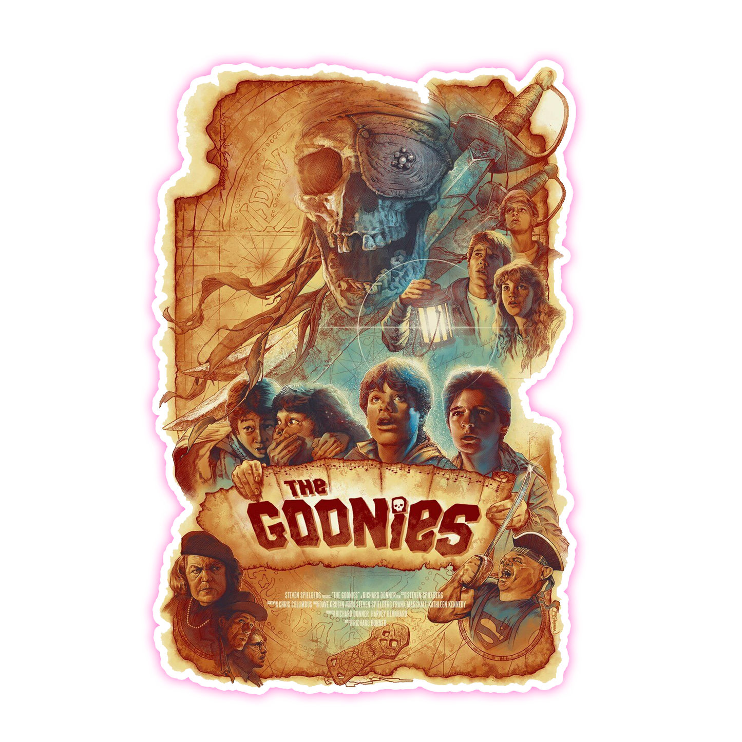 Die Goonies Plakkaat Die Cut Sticker (377)