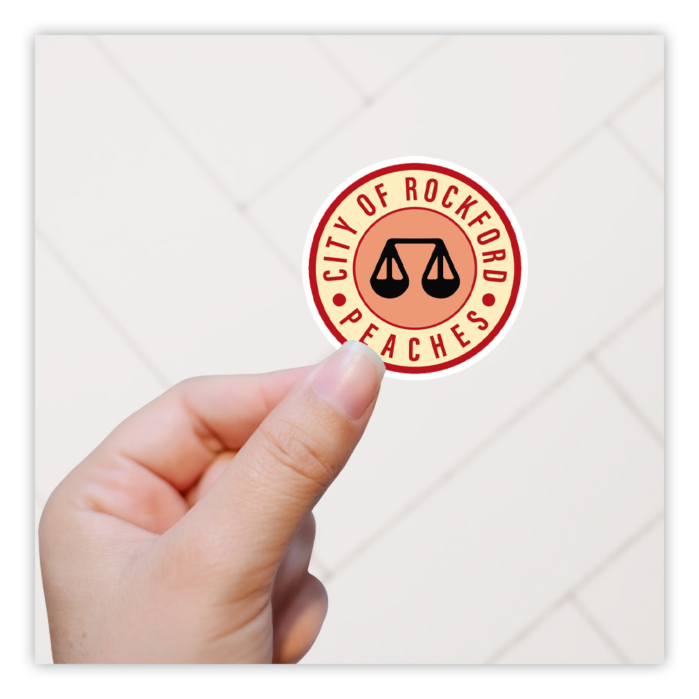 A League Of Their Own Rockford Peaches Die Cut Sticker (3796)