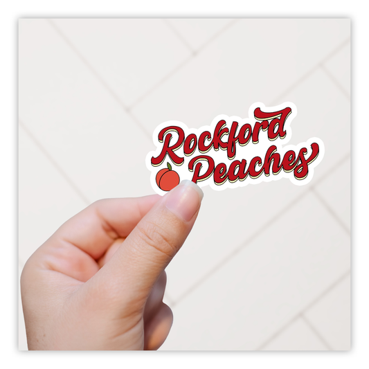 A League Of Their Own Rockford Peaches Die Cut Sticker (3797)