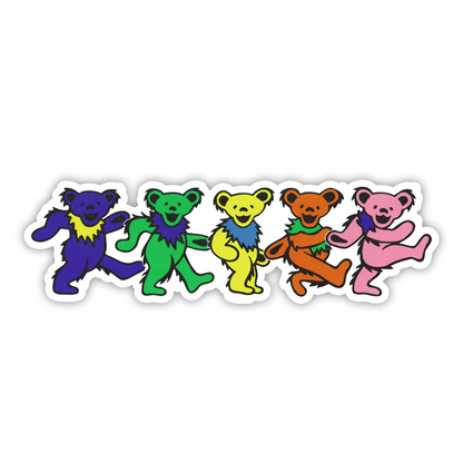 Grateful Dead Dancing Bears Die Cut Sticker