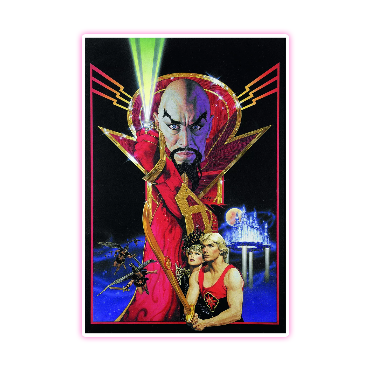 Flash Gordon Poster Die Cut Sticker (3853)