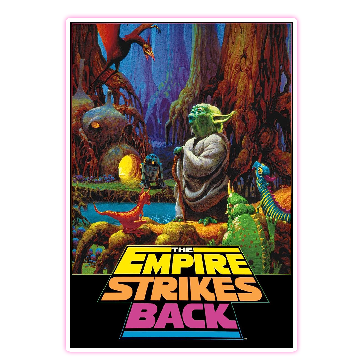 Star Wars The Empire Strikes Back Plakkaat Die Cut Sticker (3858)