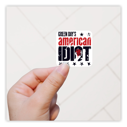 Green Day American Idiot Die Cut Sticker