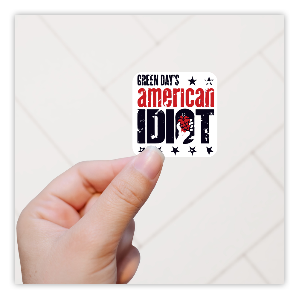 Green Day American Idiot Die Cut-plakker (385)