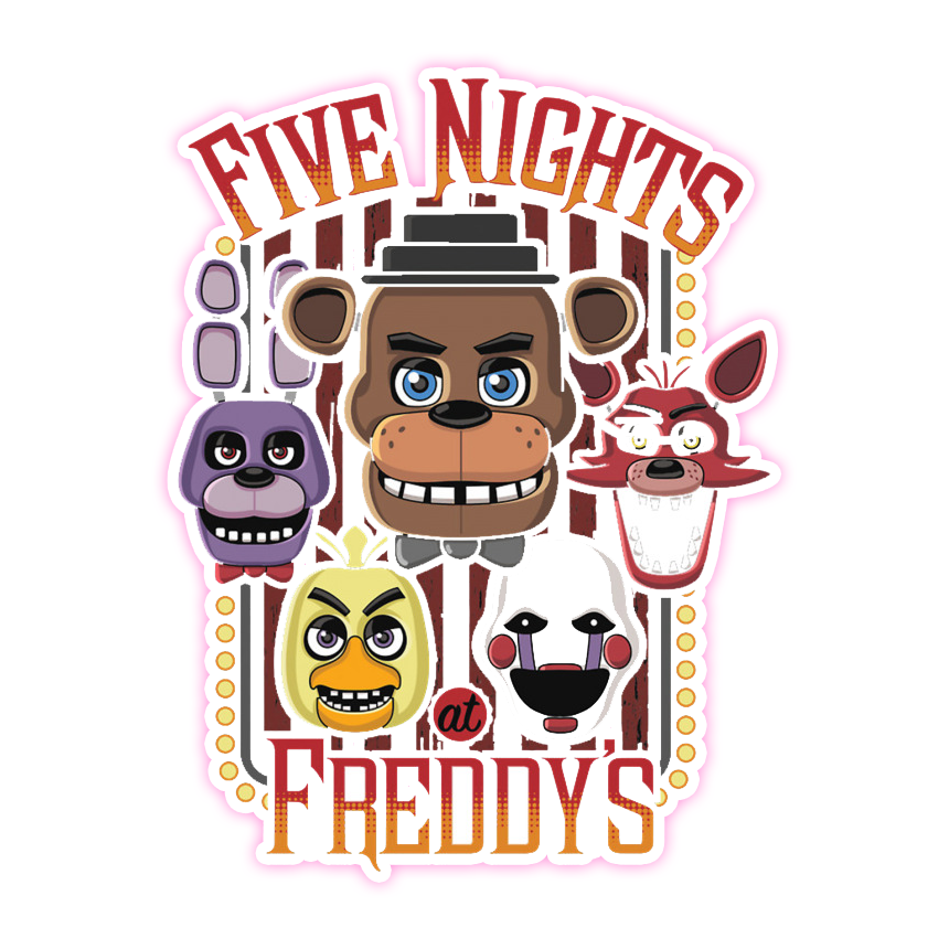 Five Nights At Freddys FNAF Die Cut Sticker (3882)