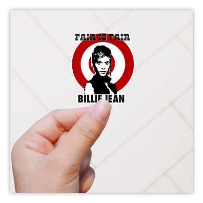 Legende van Billie Jean Fair Is Fair Die Cut-plakker (3913)