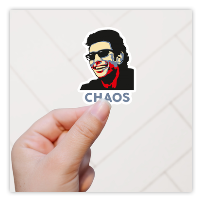 Jurassic Park Ian Malcom Chaos Die Cut Sticker (3921)