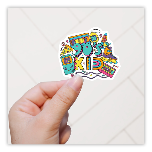 90's Kid Die Cut Sticker (3967)