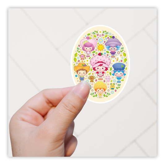 Strawberry Shortcake Characters Die Cut Sticker (3983)