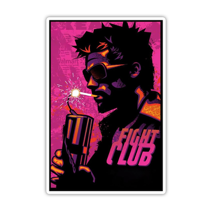 Flight Club Poster Die Cut Sticker (3999)