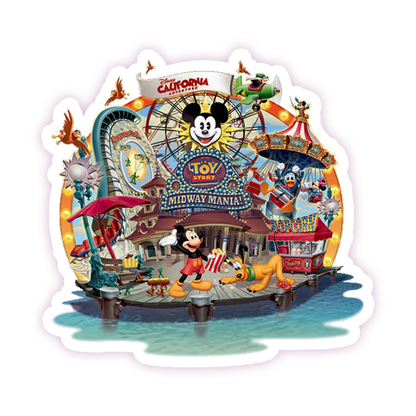 Disney California Adventure Paradise Pier Die Cut Sticker (40)