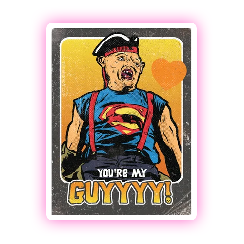 The Goonies Sloth Hey You Guys Die Cut Sticker (4014)