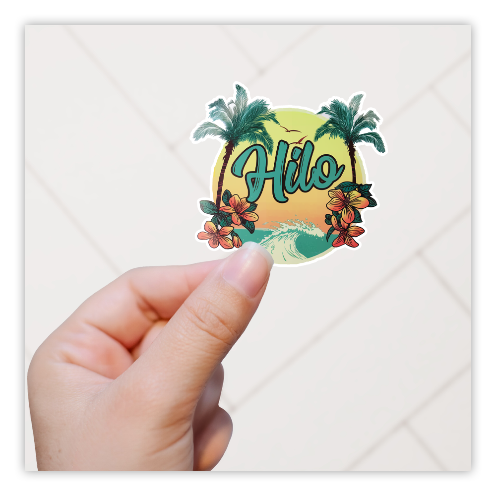 Hilo Hawaii Die Cut Sticker (4022)