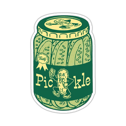 Jar Of Pickles Die Cut Sticker (4023)