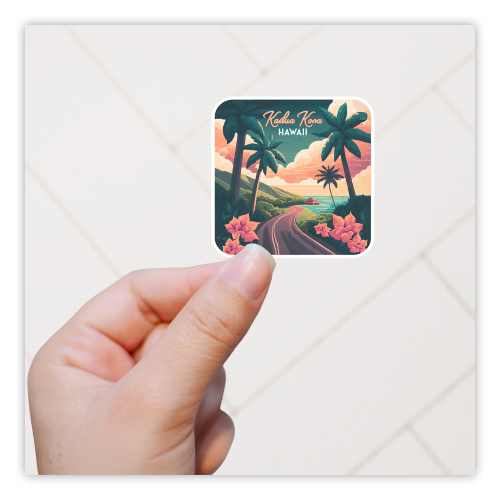 Kona Hawaii Die Cut Sticker (4029)