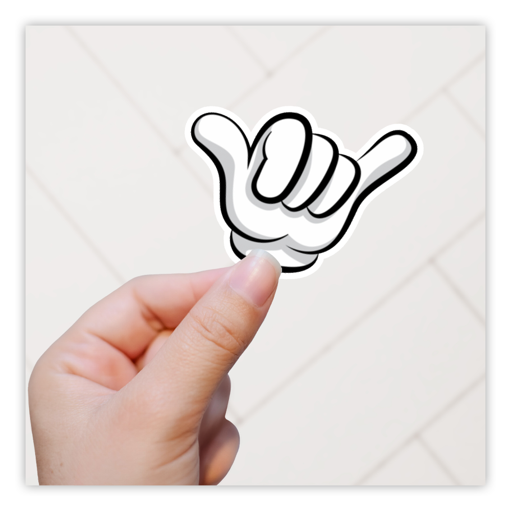 Hang Los Shaka Teken Die Cut Sticker (402)