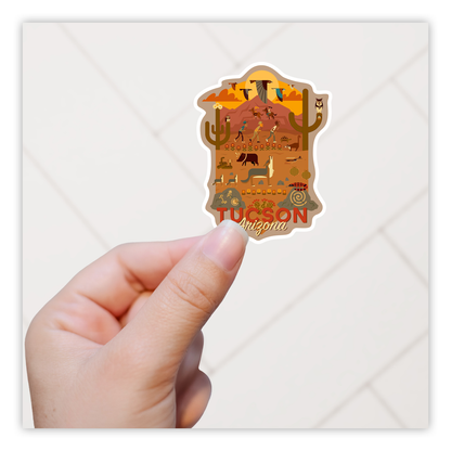 Tucson Arizona Die Cut Sticker (4032)