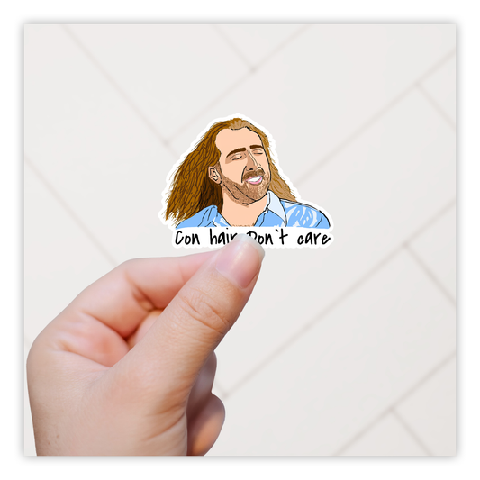 ConAir Con Hair Don't Care Die Cut Sticker (4058)