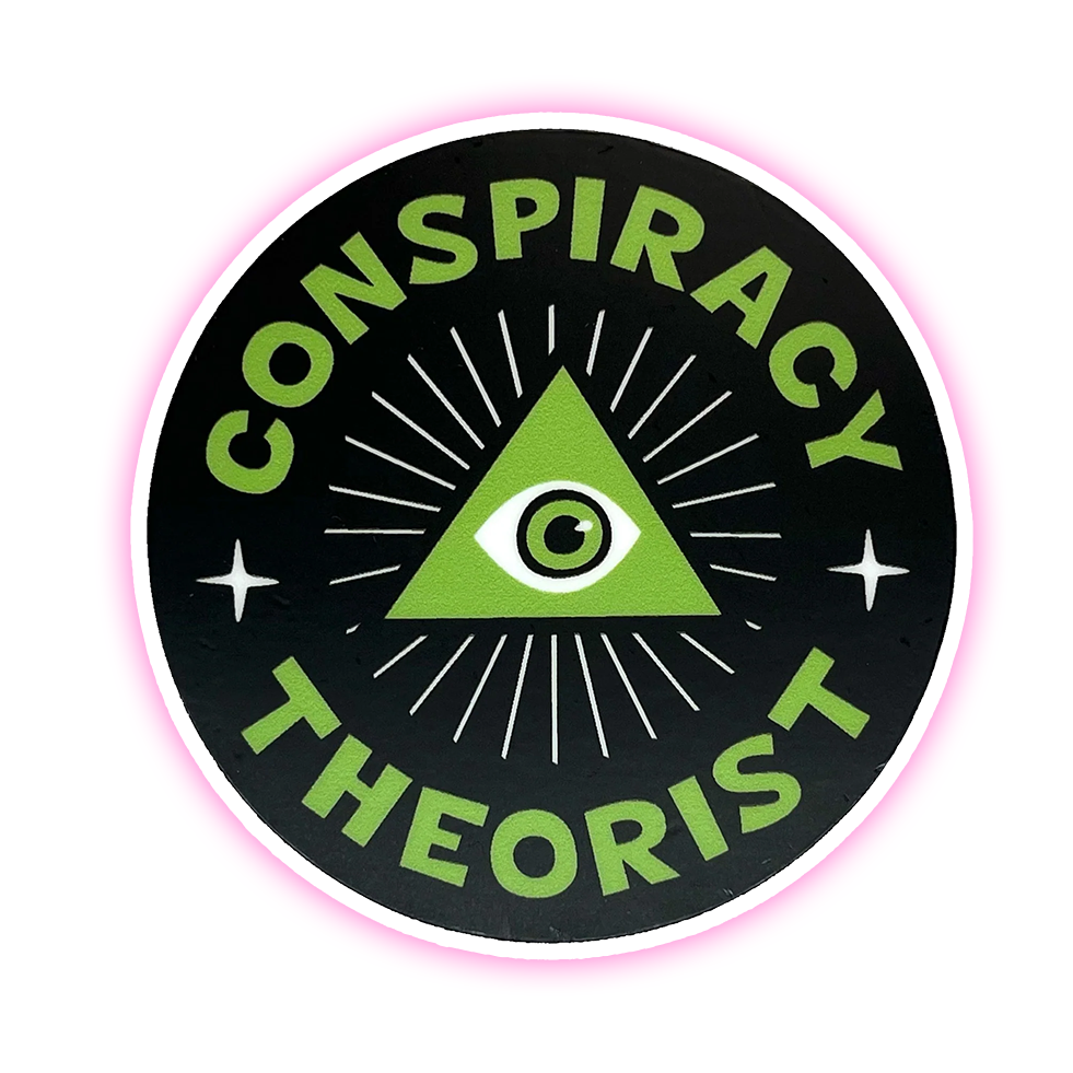 Conspiracy Theory All Seeing Eye Die Cut Sticker (4063)