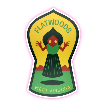 Flatwoods Monster West Virginia Die Cut Sticker (4064)