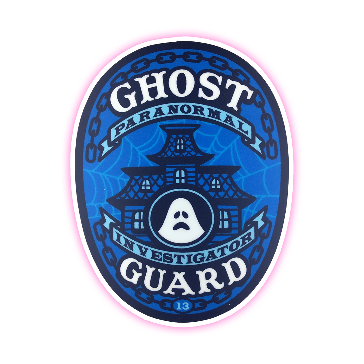 Ghost Guard Badge Die Cut Sticker (4066)