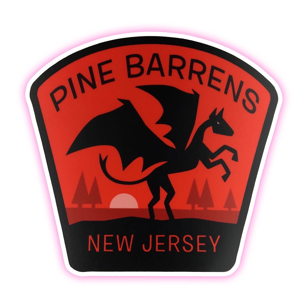 Pine Barrens Jersey Devil Die Cut Sticker (4067)