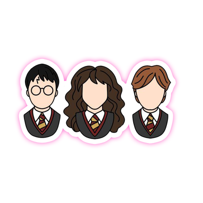 Harry Potter Hermione Granger Ron Weasley Die Cut Sticker (407)