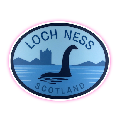 Loch Ness Monster Nessy Scotland Die Cut Sticker (4070)