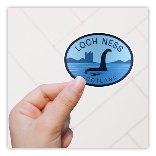 Loch Ness Monster Nessy Scotland Die Cut Sticker (4070)