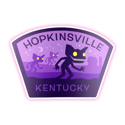 Hopkinsville Goblins Die Cut Sticker (4072)