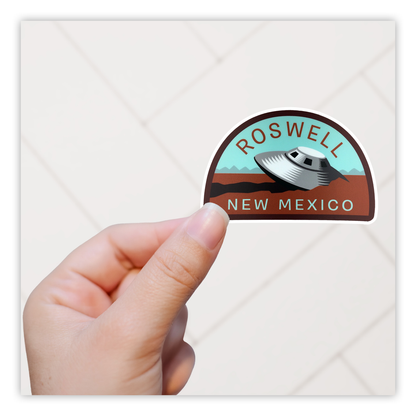 Roswell Nevada UFO Crash Die Cut Sticker (4073)