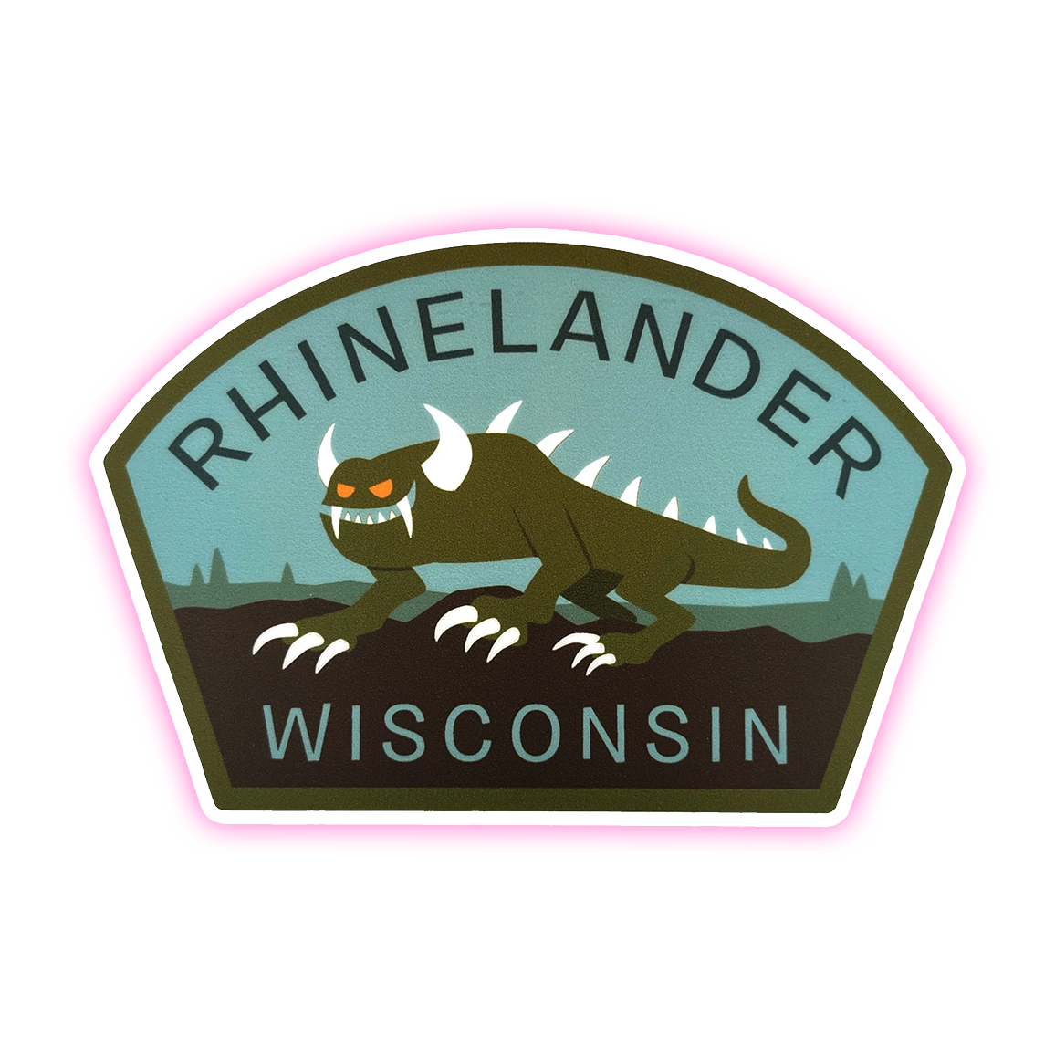 Rhinelander Hodag Die Cut Sticker (4074)