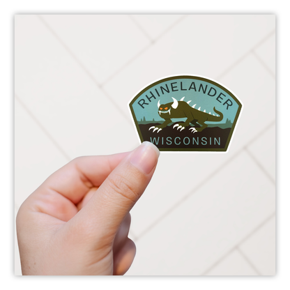 Rhinelander Hodag Die Cut Sticker (4074)