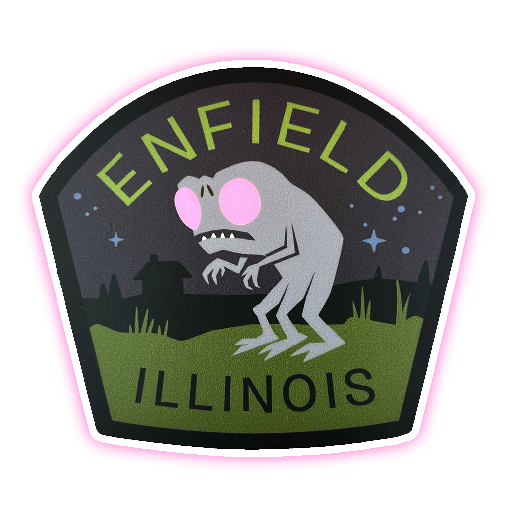 Enfield Horror Die Cut Sticker (4080)