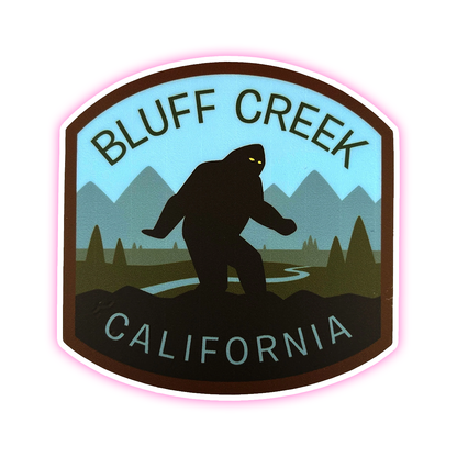 Bluff Creek Bigfoot California Die Cut Sticker (4083)
