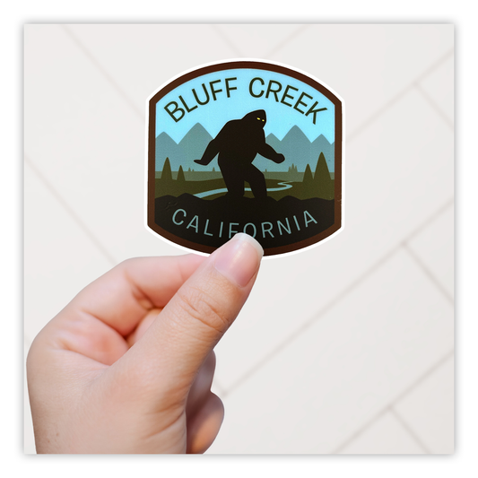 Bluff Creek Bigfoot California Die Cut Sticker (4083)