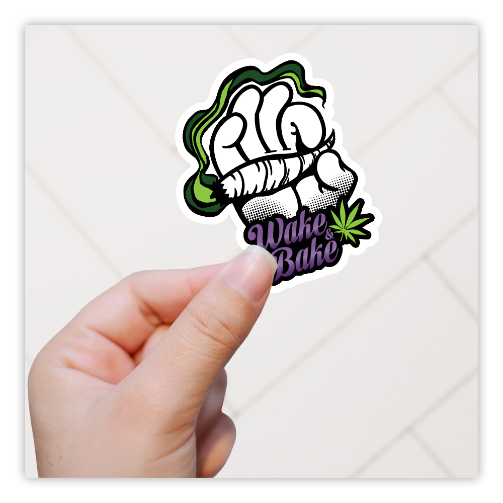 Wake &amp; Bak Die Cut Sticker (4090)