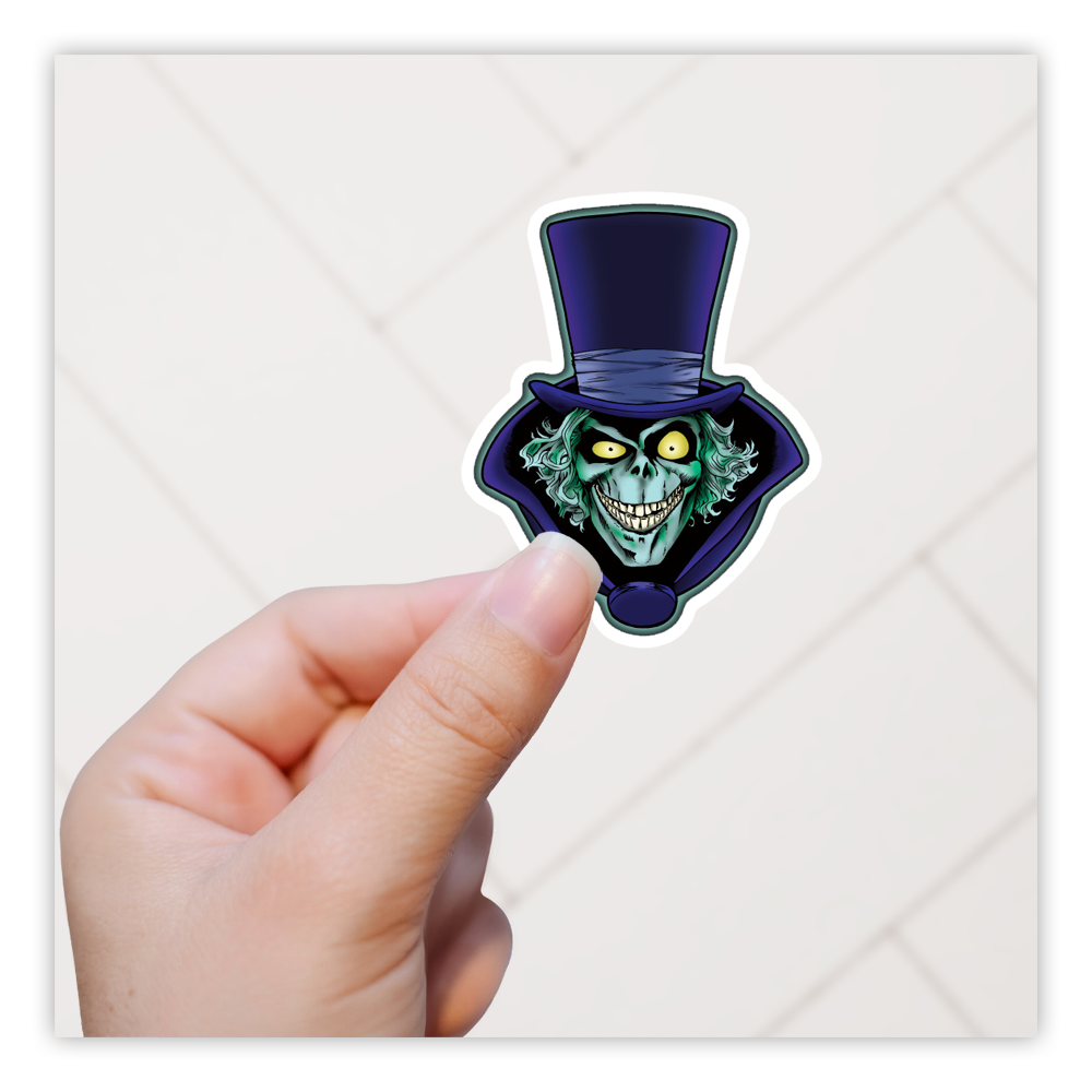 Haunted Mansion Hatbox Ghost Die Cut-plakker (409)