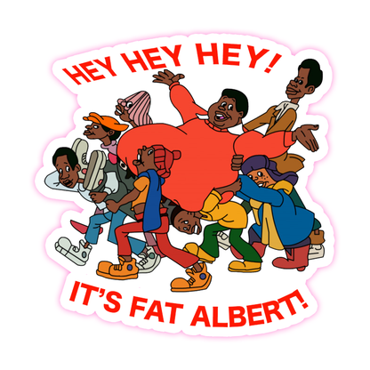 Fat Albert Hey Hey Hey Die Cut Sticker (4100)