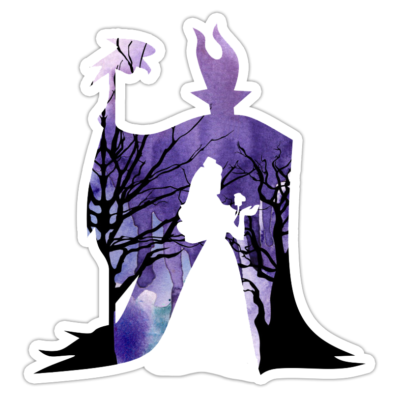 Disney Sleeping Beauty Maleficent Die Cut Sticker (4105)