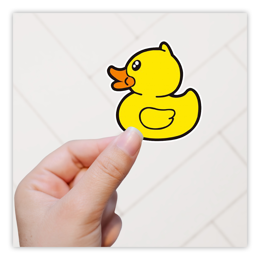 Rubber Ducky Die Cut-plakker (4107)