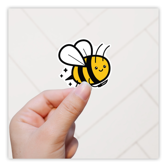 Cute Killer Bumble Bee Die Cut Sticker (4115)