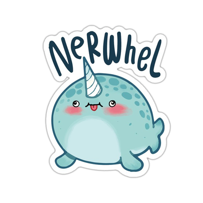 Nerwhel Narwhal Die Cut Sticker (4123)