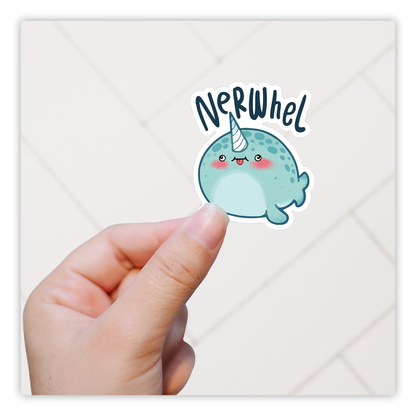 Nerwhel Narwhal Die Cut Sticker (4123)